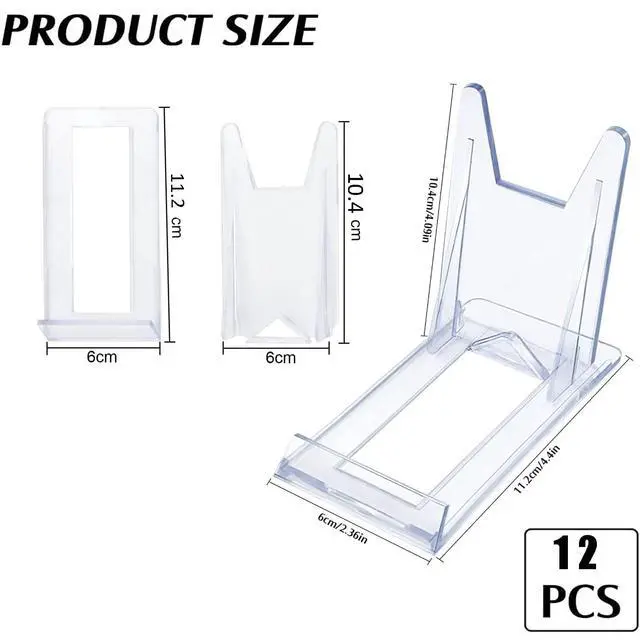 Alt view image 2 of 6 - Acrylic Plate StandsPlate Stand Plastic Stand Adjustable Decorative Plate Holder Plate Stand Decorative Stand for Display Pictures or Plate ,Home Office Supplies Festival Party Decoration(12 Pieces)