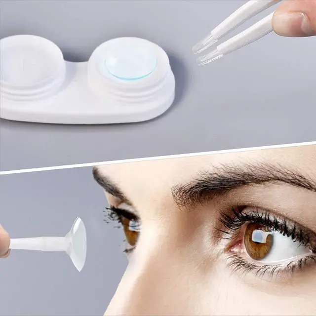 Alt view image 5 of 6 - Contact Lens Travel Kit with Cleaner Washer, Portable Contact Box with Mirror Tweezers Remover Tool Solution Bottle for Daily Outdoor