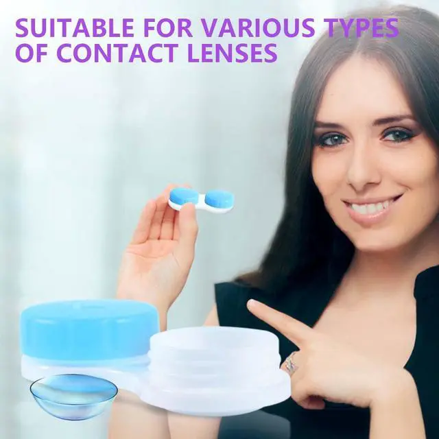 Alt view image 5 of 7 - 36 Pack Colorful Cute Contact Lens Case Bulk Box Holder Container Soak Storage Kit (4 Color)