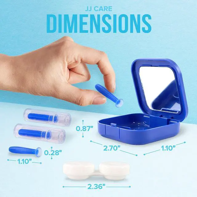 Alt view image 4 of 7 - Contact Lens Applicator - Bundle Pack, Contact Lens Remover for Hard Lenses, Eye Contact Plunger for Hard Contacts, Contact Removal Tool for Permeable Gas Lenses w/Mirror & Contact Lens Case