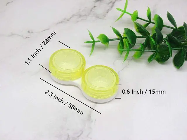 Alt view image 6 of 6 - 15 Pack Colorful Clear Travel Contact Lens Case Box Holder Soak Storage Container Bulk