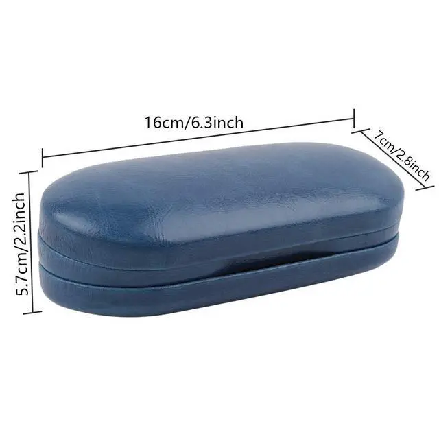 Alt view image 2 of 7 - 2 in 1 Double Sided Portable Glasses Case Travel Contact Lens Case (Blue)