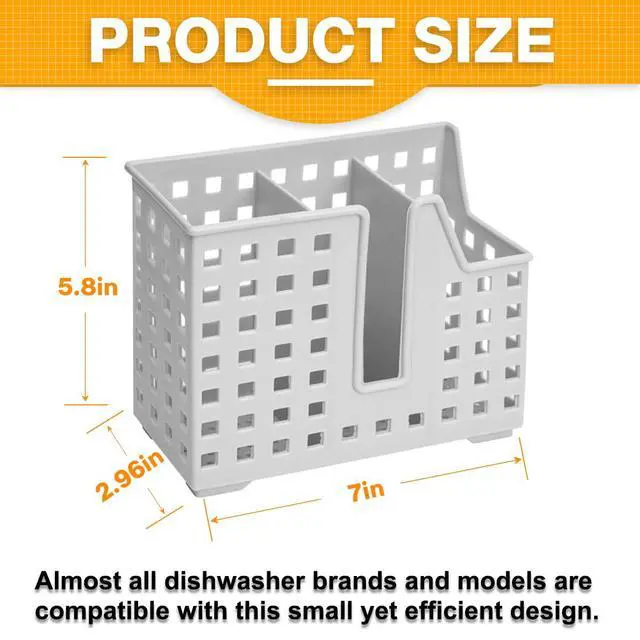 Alt view image 2 of 6 - Dishwasher Basket, Dishwasher Basket for Small ltems, Chopstick & Straw, Universal Utensil Chopstick Holder for Washing, Drying & Storing