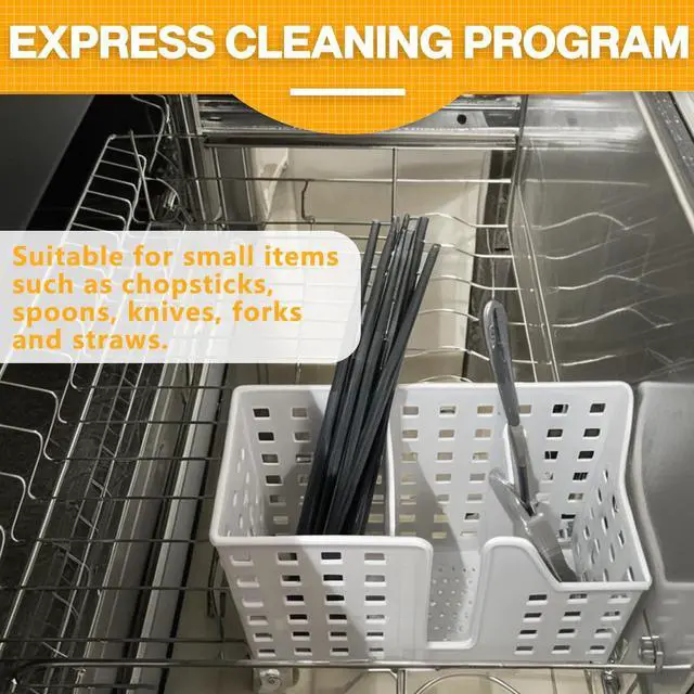 Alt view image 5 of 6 - Dishwasher Basket, Dishwasher Basket for Small ltems, Chopstick & Straw, Universal Utensil Chopstick Holder for Washing, Drying & Storing