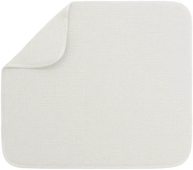 Main image of Dish Drying Mat, 16 x 18, Absorbent Microfiber Kitchen Counter Mat, Dish Drying Pad for Dishes, Utensils, Pots and Pans, Large, Cream