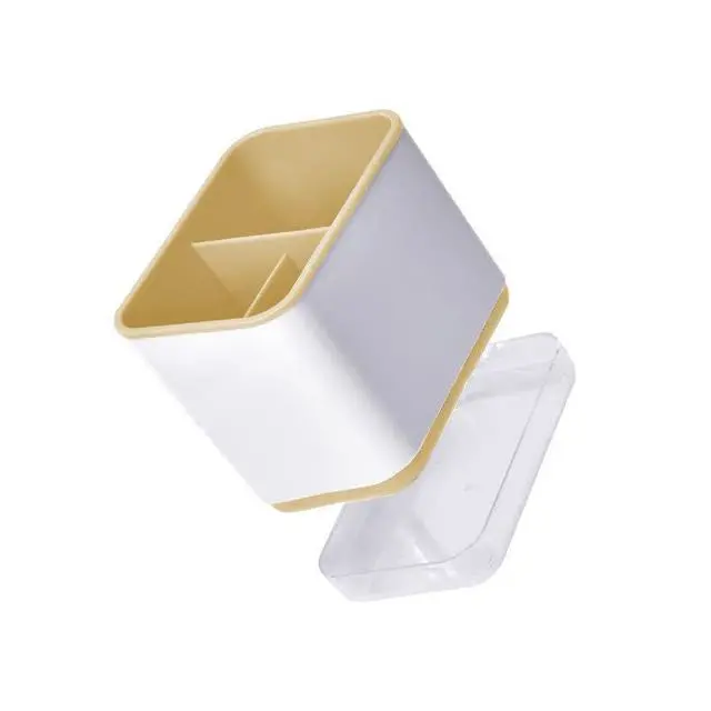 Alt view image 5 of 7 - Cutlery Drainer, Utensil Holder Sink Caddy Dish Drying Rack, Kitchen Organizer Accessories for Flatware Silverware Chopsticks Knives Forks Spoons Spatula(Apricot)