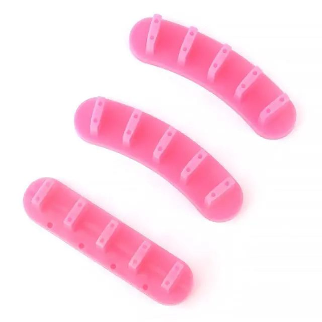 Alt view image 3 of 7 - 3Pcs Nail Practice Display Stand with 10Pcs False Nail Tips