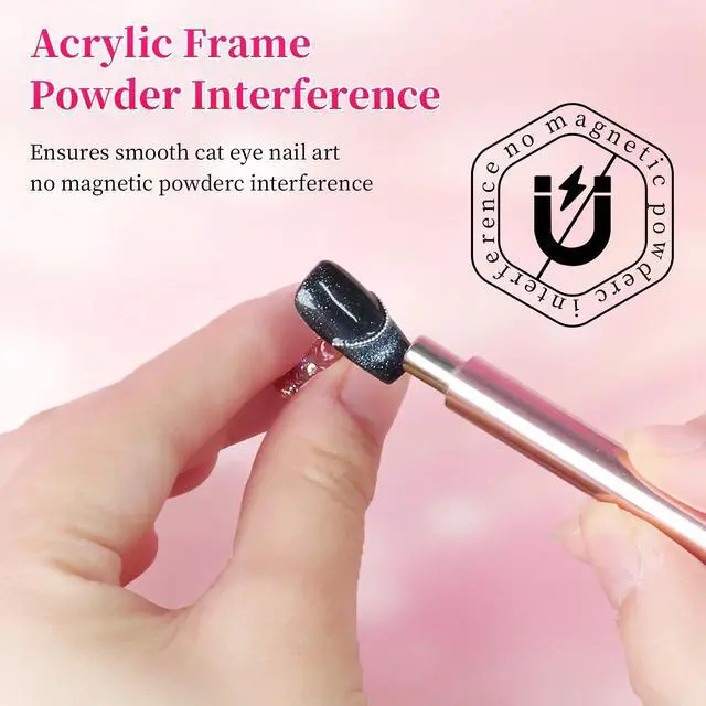 Alt view image 5 of 7 - 2 Set Nail Stand, Aurora Nail Holder for Painting Nail Stand for Press on with Tabs Nail Display Stand Nail Hand Practice Magnetic Nail Art Tools for Homes and Salons