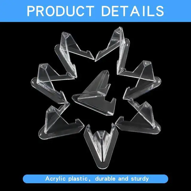 Alt view image 5 of 6 - 6 Pack Acrylic Easel Stand, 2" Height