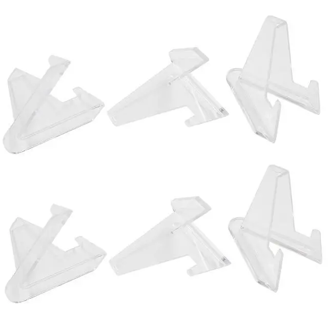 Alt view image 6 of 6 - 6 Pack Acrylic Easel Stand, 2" Height