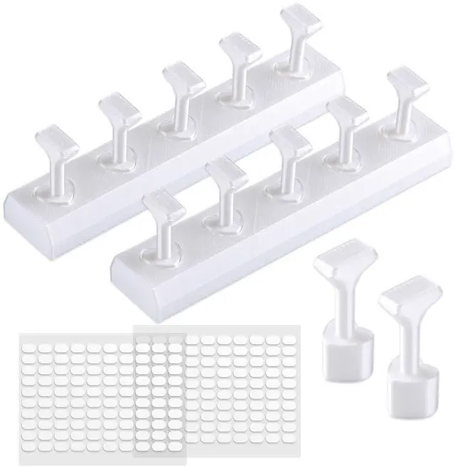 Main image of Nail Practice Holder Stands with 200Pcs Double-Side Adhesive Tabs