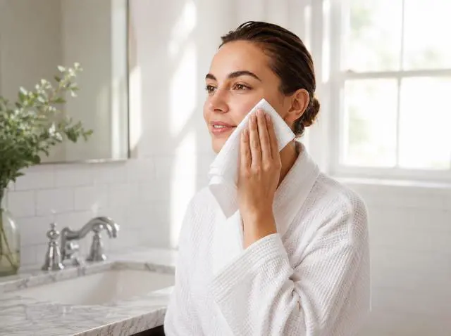 Alt view image 2 of 7 - XL Disposable Face Towels 50 Count Ultra-Soft Lint-Free Dry Facial Wipes, 100% Viscose Towels for Skincare, Makeup Removal & Sensitive Skin
