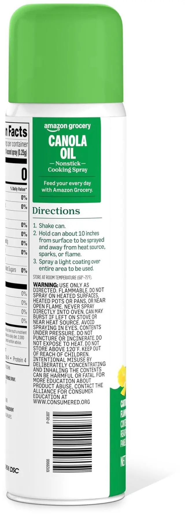 Alt view image 4 of 4 - , Canola Oil Nonstick Cooking Spray, 8 Oz (Previously Happy Belly, Packaging May Vary)