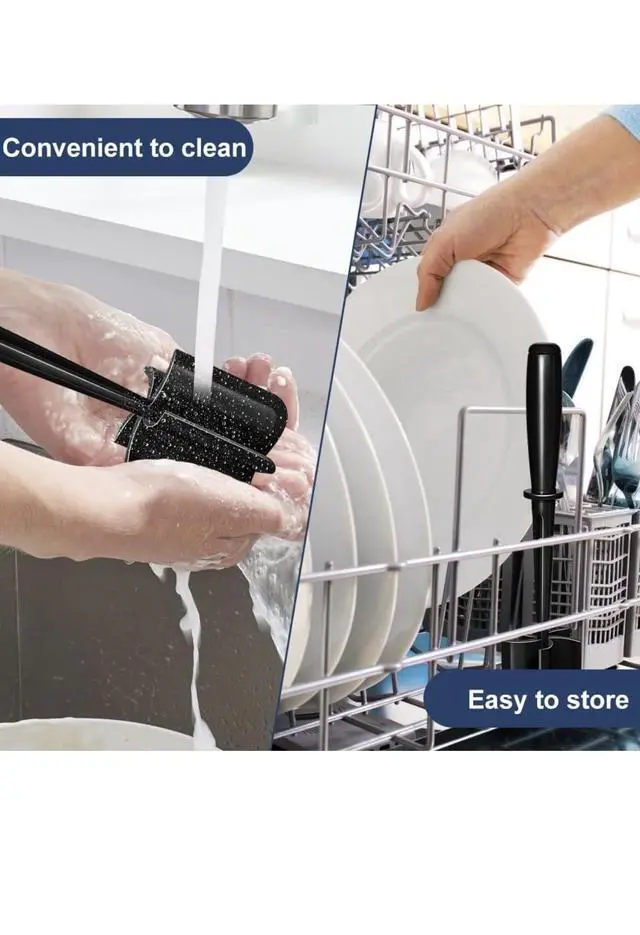 Alt view image 7 of 7 - Meat Chopper, 5 Curve Blades Ground Beef Masher, Heat Resistant Meat Masher Tool for Hamburger Meat, Ground Beef, Turkey and More, Nylon Hamburger Chopper Utensil Non-scratch Utensils