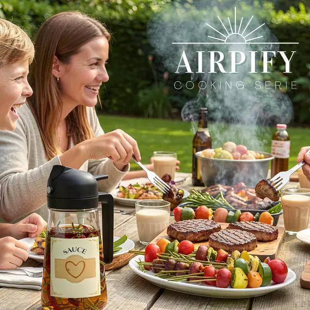 Alt view image 2 of 7 - Glass Olive Oil Sprayer for Cooking 16oz/470ml Transparent 2-in-1 Glass Oil Sprayer & Dispenser with 9 Labeled Stickers, Kitchen Gadgets & Air Fryer Accessories, Olive Oil Dispenser Black