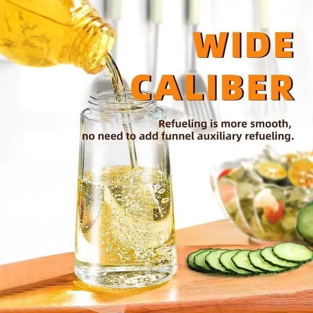 Alt view image 5 of 7 - 2 in 1 Olive Oil Sprayer for Cooking, Glass Oil Spray Bottle for Air Fryer, BBQ, Kitchen Oil Dispenser 470ml
