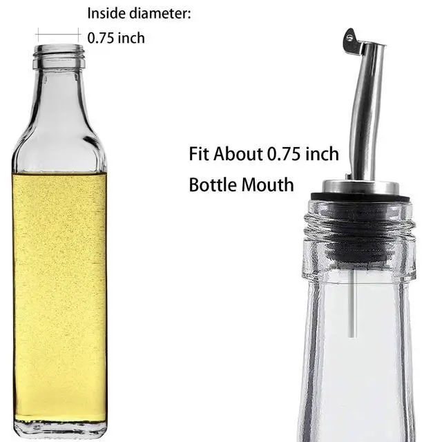Alt view image 3 of 7 - 2 Pcs Oil Spout Liquor Bottle Pourer Spouts