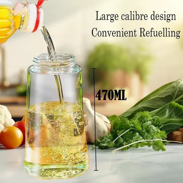 Alt view image 4 of 7 - Oil Spray Bottle for Cooking16oz Glass Olive Oil Sprayer