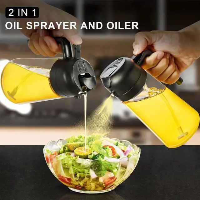 Alt view image 2 of 7 - Oil Spray Bottle for Cooking16oz Glass Olive Oil Sprayer