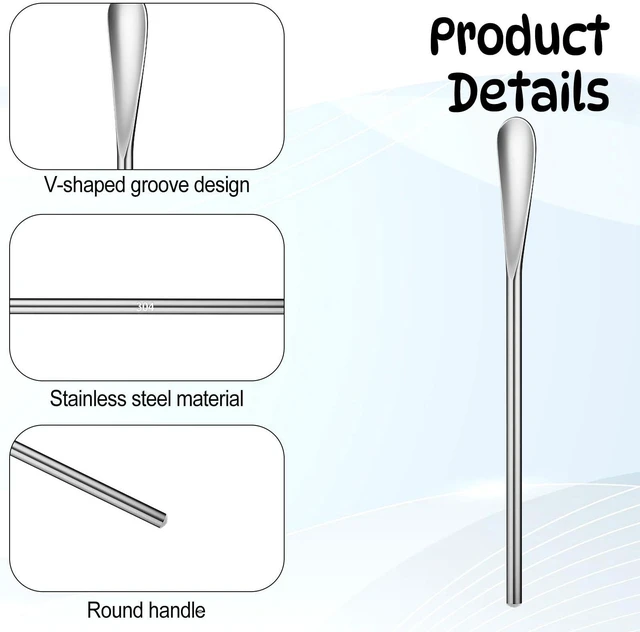 Alt view image 3 of 7 - 4PCS Stainless Steel Coffee Stirring Spoon, 5inch Coffee Stirrers Ice Tea Spoon, Beverage Cocktail Stirrers Stir, Tiny Salt Condiment Spoons, Drink Mixing Spoons