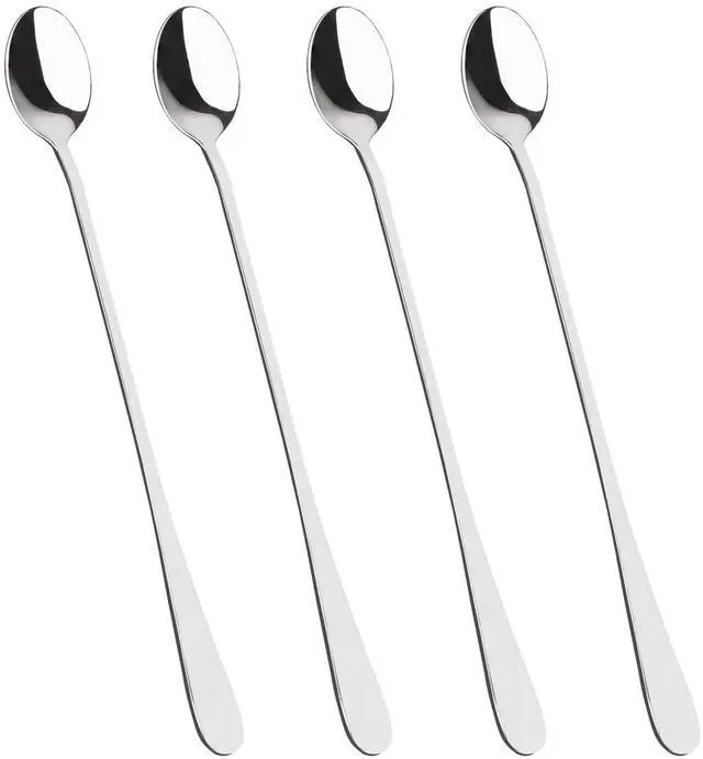 Main image of 4 Pcs Stainless Steel Cocktail Stirring Spoons 9 inch Coffee Stirrers Ice Tea Spoon Stainless Steel Cocktail Stirring Spoons