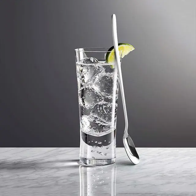 Alt view image 3 of 7 - Long Handle Ice Tea Spoons, 9.1-Inch Stainless Steel Stirring Spoons for Coffee, Ice Cream, Cocktail Mixing and Cold Drinks - Set of 4