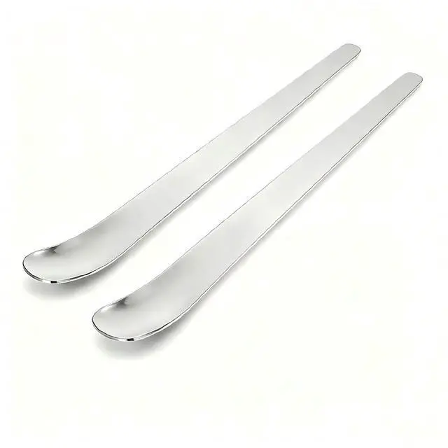 Main image of Premium Stainless Steel Long Handle Ice Cream Spoon - Ergonomic & Effortless Scooping for Hard Ice Cream, Desserts, Coffee - Heavy Duty, Stylish Design for Home, Bakers, Baristas (2)