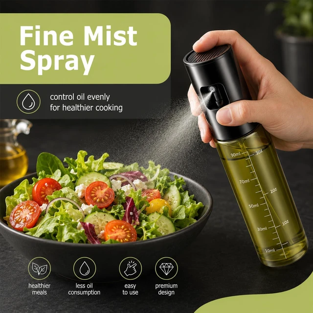 Alt view image 6 of 6 - Oil Sprayer For Cooking,Olive Oil Spray Bottle Mister Refillable