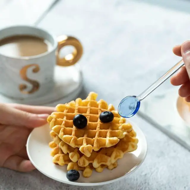 Alt view image 6 of 6 - 5 Pieces Glass Spoons for Coffee Teaspoons Glass Stirring Spoon Rod 5.9 inch Coffee Stirrers Ice Tea Spoon Glass Mixing Spoon for Tea SugarHome Bar Party
