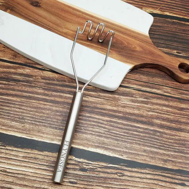 Alt view image 6 of 7 - Potato Masher,Vegetable Masher,Small Masher,Professional 18-8 Stainless Steel Potato Masher.Cooking And Kitchen Tools.Ergonomic,Perfect for Mashed Potatoes,Vegetables,Beans,Dishwasher Safe