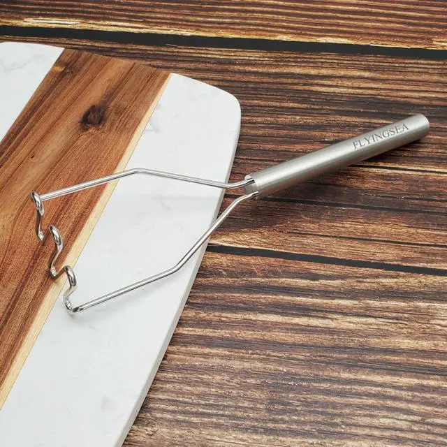 Alt view image 7 of 7 - Potato Masher,Vegetable Masher,Small Masher,Professional 18-8 Stainless Steel Potato Masher.Cooking And Kitchen Tools.Ergonomic,Perfect for Mashed Potatoes,Vegetables,Beans,Dishwasher Safe