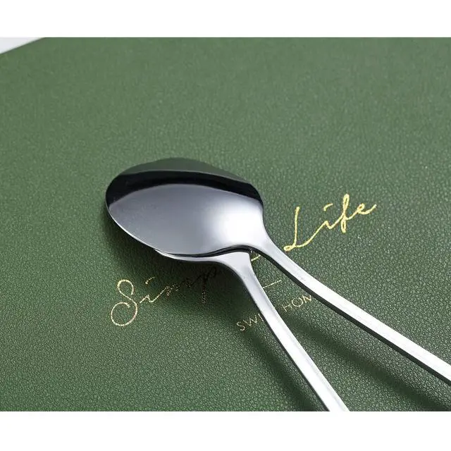 Alt view image 6 of 7 - Stainless Steel 7.5" Long Handle Iced Tea Spoons - Mixing, Coffee, Stirring, Cocktail & Latte Spoons - Pack of 6