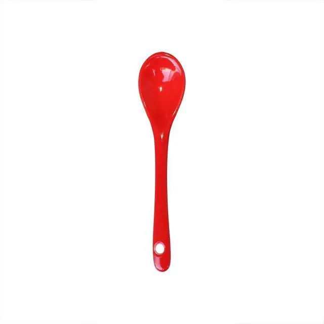 Alt view image 6 of 7 - 8 Color Porcelain Egg Spoons Ceramic Spoons 5 inch Coffee Dessert Yogurt Tea Milky Tea