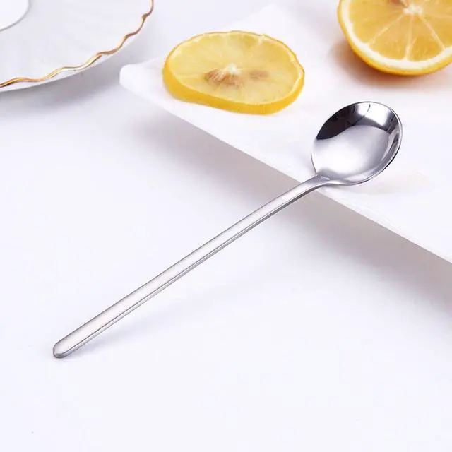 Alt view image 4 of 5 - 10 Pack Espresso spoons 18/10 Stainless Steel Teaspoons Set for Coffee Sugar Dessert Cake Ice Cream Soup Antipasto Cappuccino, 5.3 Inch Silver