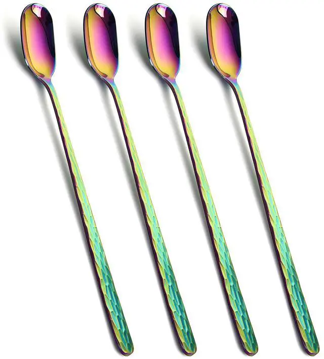 Main image of 9.1-Inch Long Handle Iced Tea Spoon Ice Cream Spoon Stiring Spoon