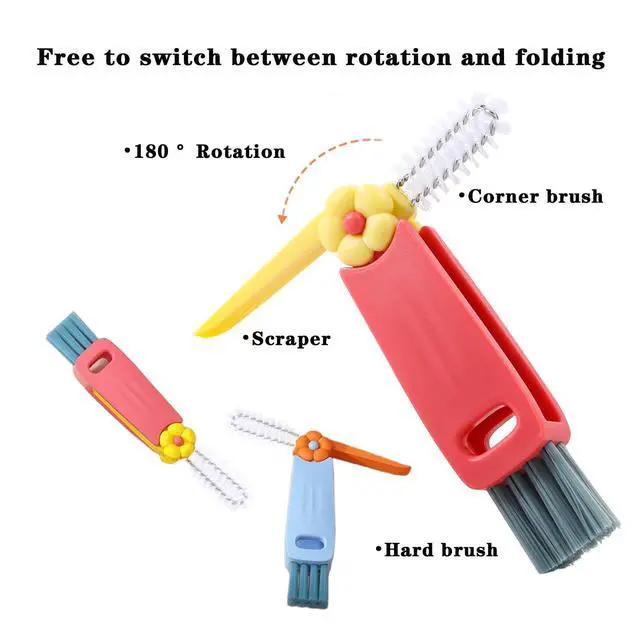 Alt view image 6 of 7 - Straw Cleaner Brush Extra Long 13 inch for Stanley Yeti Tumbler Cup Straw Cleaner Brush Kit and 3 in 1 Cup Lid Cleaning Brush Multifunctional Water Bottle Brushes for Cleaning
