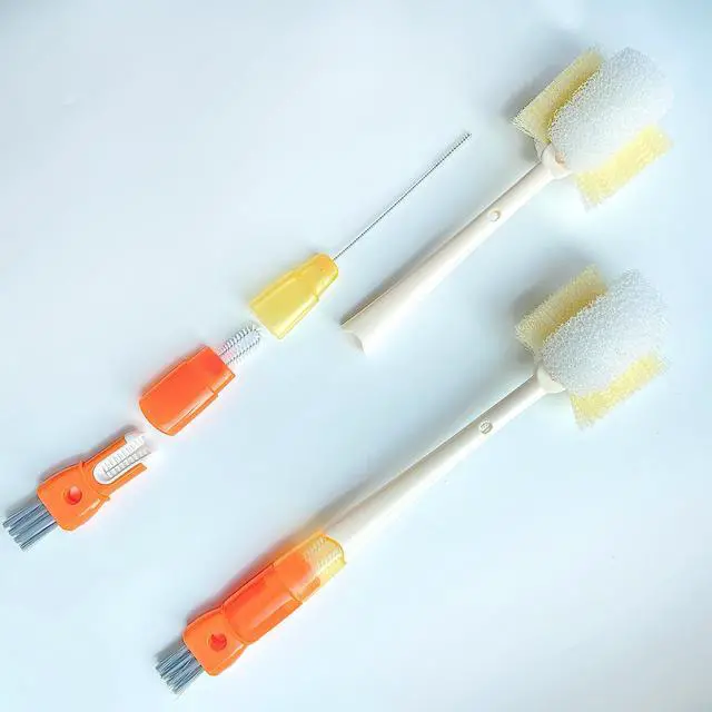 Alt view image 2 of 5 - 2 Pcs Water Bottle Brush Cleaner Set, 5 in one Bottle Cleaning Brush