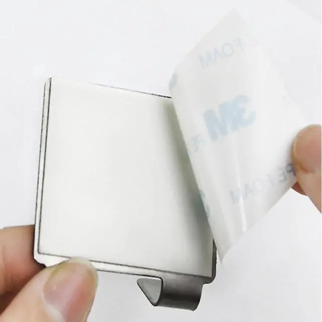 Alt view image 3 of 6 - 4 Pack All-Purpose Stainless Steel Squeegee Holder Shower Door Hooks Towel Hooks Hanger Organizer for Bathroom Shower Glass Doors Squeegee Cleaner Tool