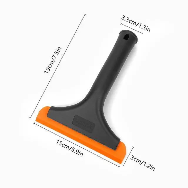 Alt view image 4 of 7 - Super Flexible Silicone Squeegee, Auto Water Blade, Water Wiper, Shower Squeegee, 5.9'' Blade and 7.5'' Long Handle, for Car Windshield, Window, Mirror, Glass Door