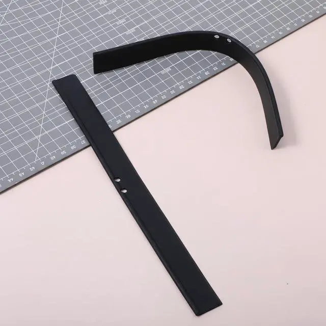 Alt view image 6 of 7 - 2 PCS Rubber Squeegee Replacement Blades, Black Squeegee Replacement Rubber 10 Inch Standard Shower Glass Doors Squeegees Replacements Squeegees Silicone Accessory, Black
