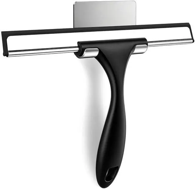 Main image of Squeegee for Shower Glass Door, 10 Inches, Black Grey