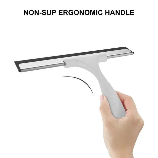 Alt view image 3 of 7 - Squeegee for Shower Glass Door, 10 Inches, Grey