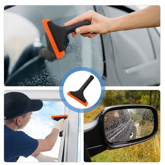 Alt view image 7 of 7 - 1Pc 6 Inch Black Car Window Squeegee Silicone