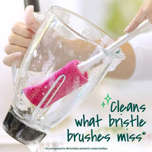 Alt view image 5 of 7 - Water Bottle Scrubber, Safe On Glass, Plastic and Stainless Steel