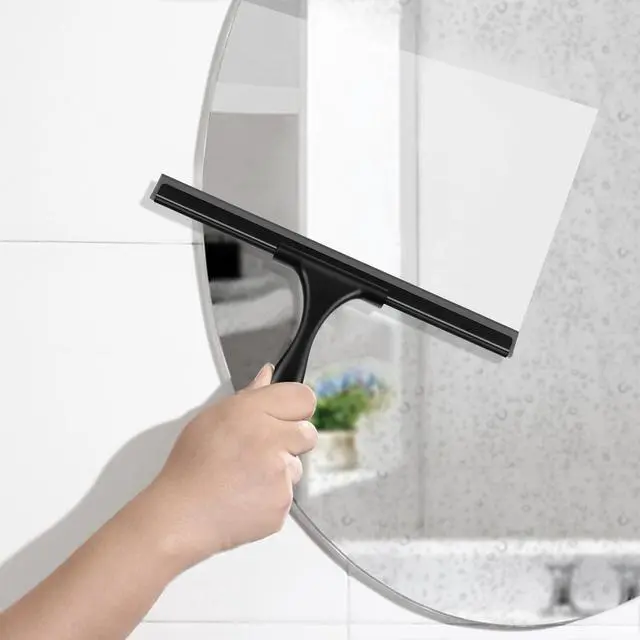 Alt view image 5 of 7 - Shower Squeegee for Glass Doors, 12 Inch, Black