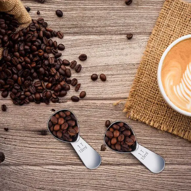 Alt view image 6 of 6 - 3 Pieces Coffee Scoop Tablespoon Measuring Spoons Stainless Steel Coffee Scoops Short Handle Tablespoon for Tea Sugar Kitchen Gifts(15 ml,Silver)