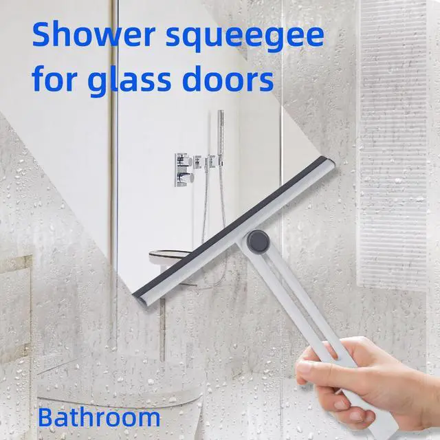 Alt view image 3 of 5 - Small Squeegee,Shower Squeegee for Glass Doors,Bathroom Squeegee for Shower Glass,Window Cleaning