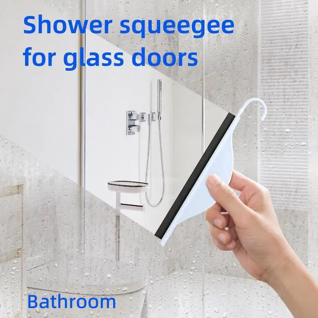 Alt view image 3 of 4 - Small Shower Squeegee for Glass Doors,Squeegee for Shower Glass,mini Bathroom Squeegee for Window