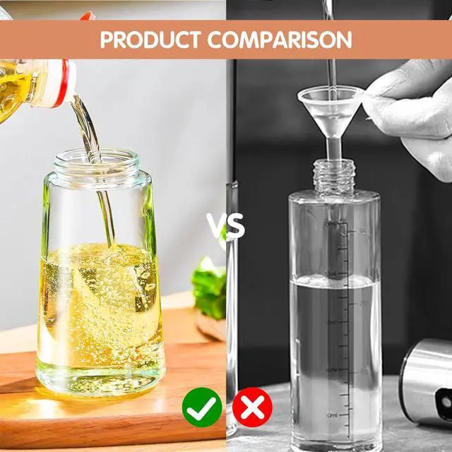 Alt view image 7 of 7 - Glass Oil Dispenser - Versatile Oil Sprayer for Cooking, BBQ, Salad, and More, 500ml (17oz)