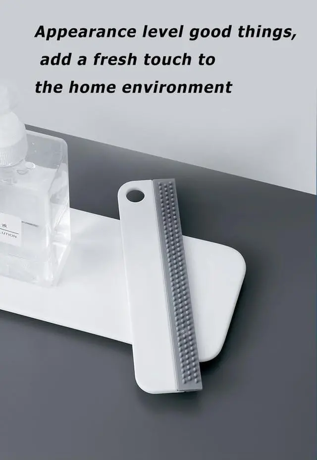 Alt view image 5 of 7 - All-Purpose Mini Soft Rubber Window Squeegee Window Scrubber Scraper Glass Cleaning Squeegee Tool for Glass,Shower Door,Mirrors,Bathroom,Kitchen Countertops,Car Windshield (1)